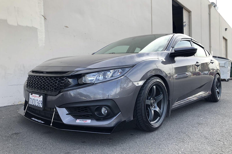 2016-2019 Honda Civic Sedan Splitter V3 - Aeroflowdynamics