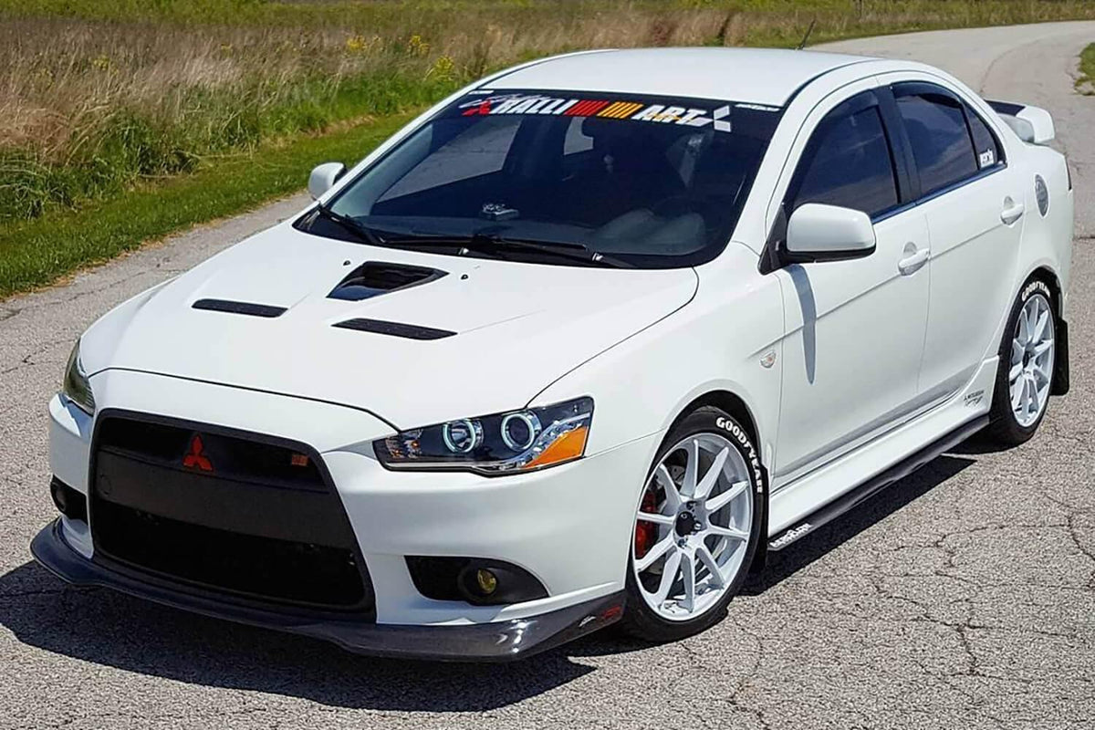 2007-2014 Mitsubishi Evox/Ralliart  Side Skirt Extension V1- Aeroflowdynamics