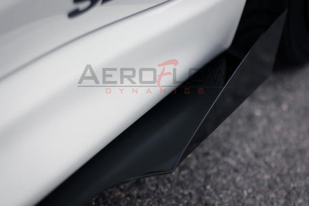 2007-2015 Mitsubishi Evo X / Ralliart Side skirt Extension V2 - Aeroflowdynmaics
