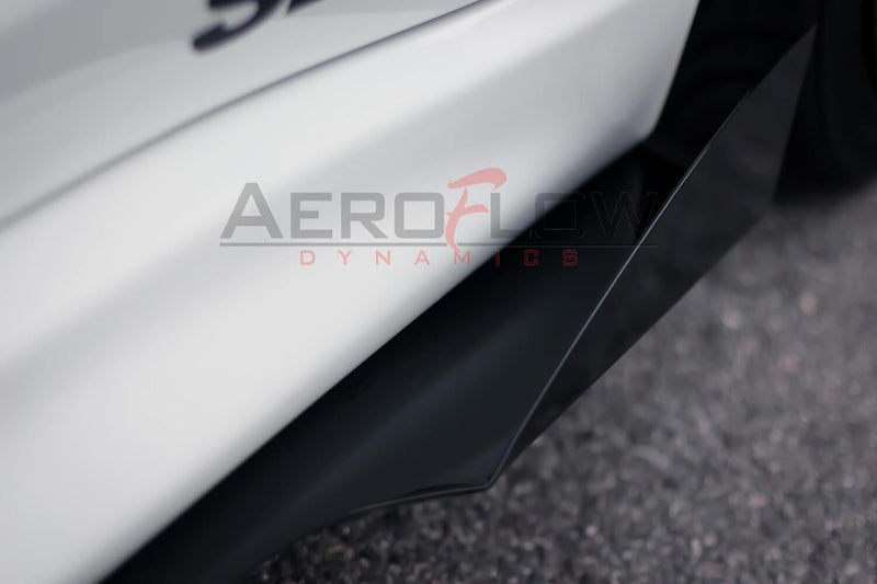 2007-2015 Mitsubishi Evo X / Ralliart Side skirt Extension V2 - Aeroflowdynmaics