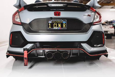 2017-2021 Honda Civic Type-R Rear Diffuser V2 - AeroflowDynamics
