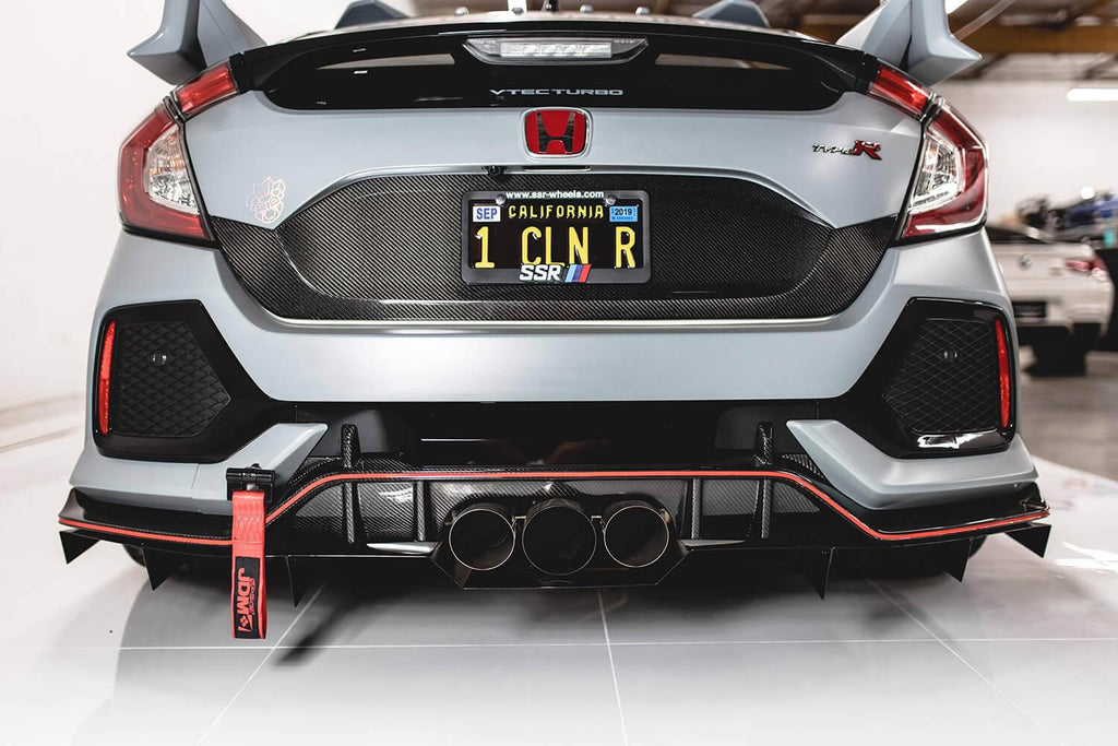 2017-2021 Honda Civic Type-R Rear Diffuser V2 – AeroflowDynamics