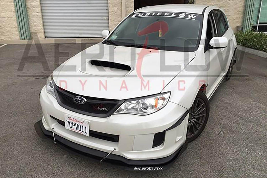 2008-2014 SUBARU WRX/STI  FRONT SPLITTER V2 - AeroflowDynamics