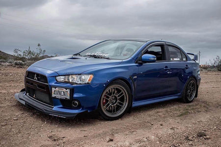 2007-2015 Mitsubishi Evo X Front Splitter V3 - Aeroflowdynamics