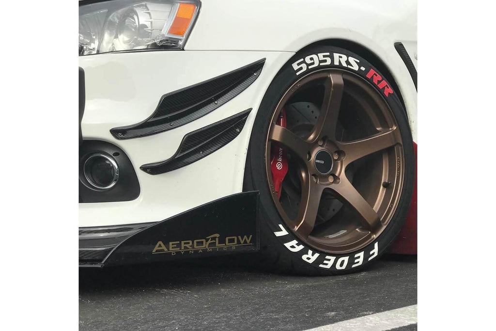 2007-2015 Mitsubishi Evo X Front Splitter V2 - Aeroflowdynamics
