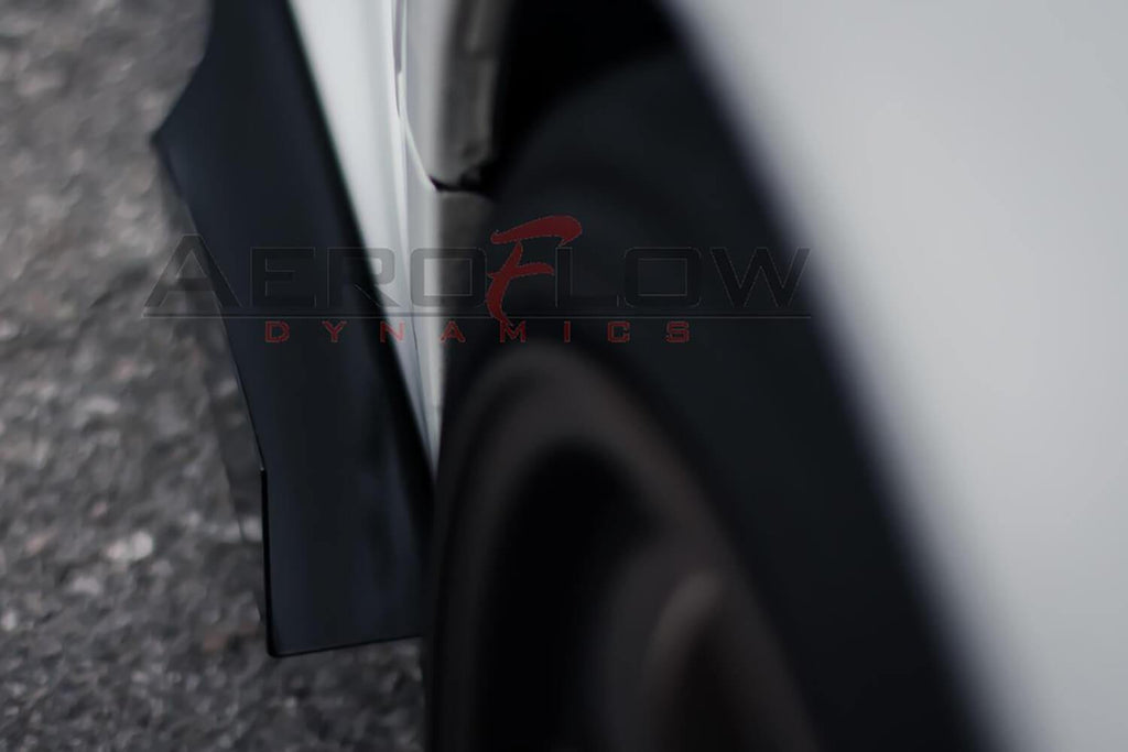 2007-2015 Mitsubishi Evo X / Ralliart Side skirt Extension V2 - Aeroflowdynmaics
