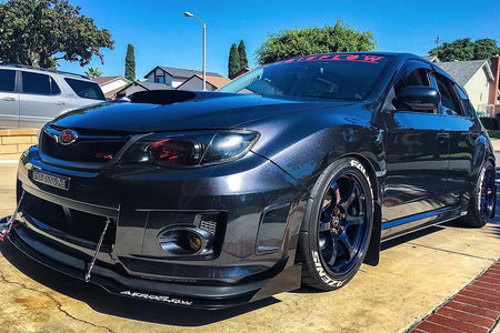 2008-2014 SUBARU WRX/STI  FRONT SPLITTER V2 - AeroflowDynamics