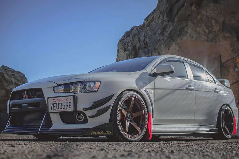 2007-2015 Mitsubishi Evo X Front Splitter V2 - Aeroflowdynamics