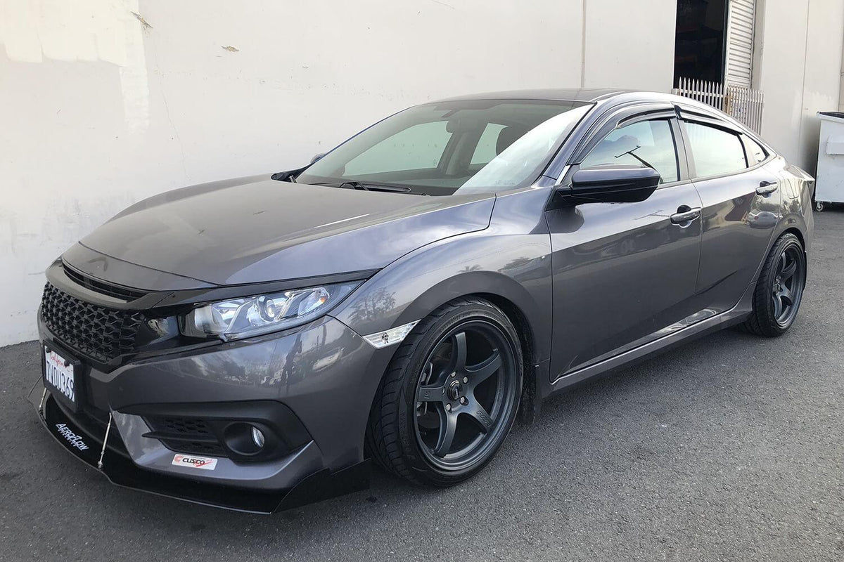 2016-2019 Honda Civic Sedan Splitter V3 - Aeroflowdynamics