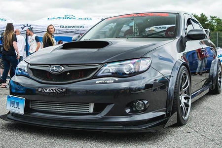 2008-2014 SUBARU WRX/STI  FRONT SPLITTER V2 - AeroflowDynamics