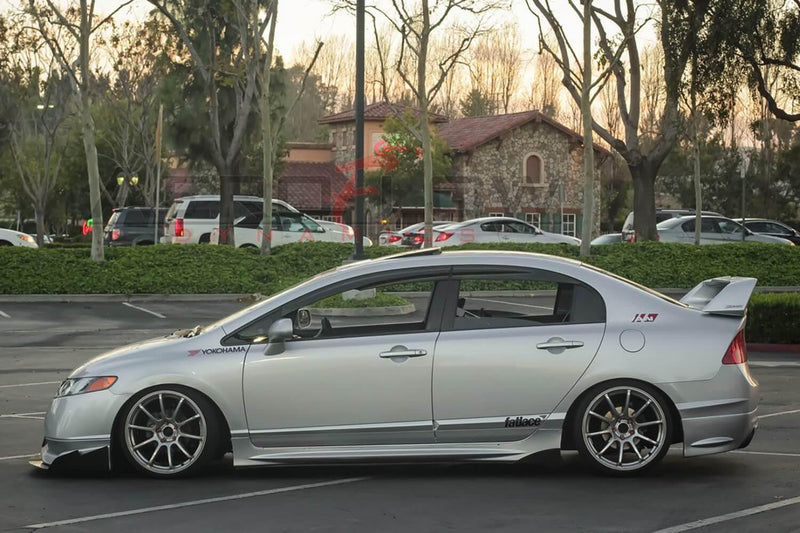 06-11 HONDA CIVIC SEDAN SIDE SKIRT EXTENSION V2 - Aeroflowdynamics