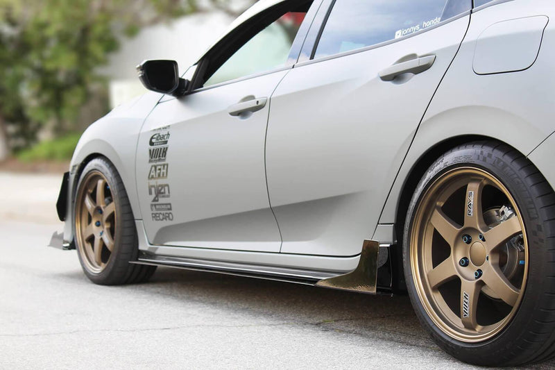 2017-2021 Honda Civic Side Skirt Extensions V3