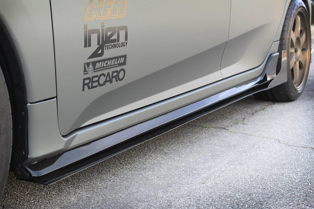 2017-2019 Honda Side Skirt Extension (Civic Hatch/Sedan) V3 - AeroflowDynamics