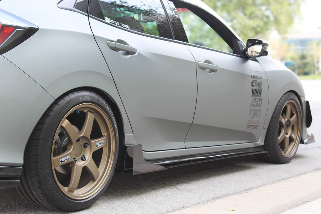 2017-2019  Honda Civic V2 Canards (Hatchback, Si Coupe, Si Sedan) - Aeroflowdynamics