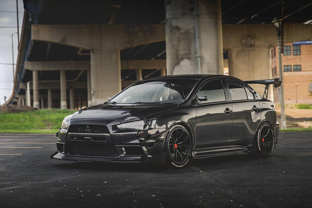 2007-2015 Mitsubishi Evo X Front Splitter V2 - Aeroflowdynamics