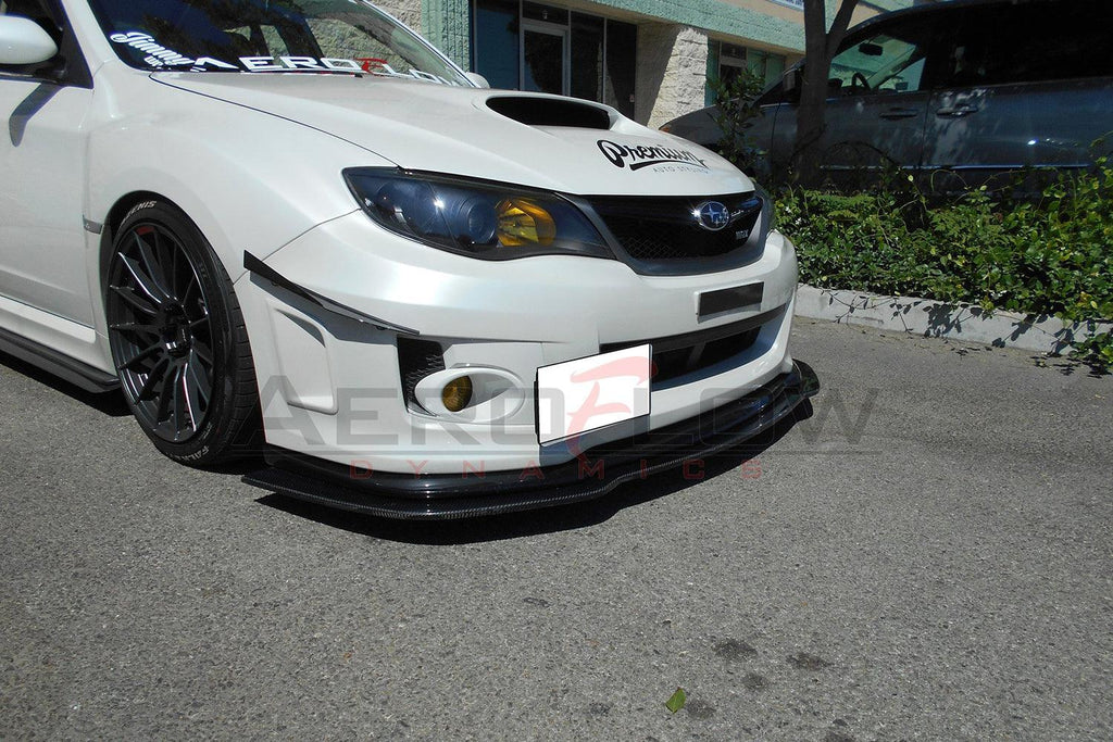 2008-2014 Subaru Wrx/Sti Carbon Fiber Front Splitter - AeroflowDynamics