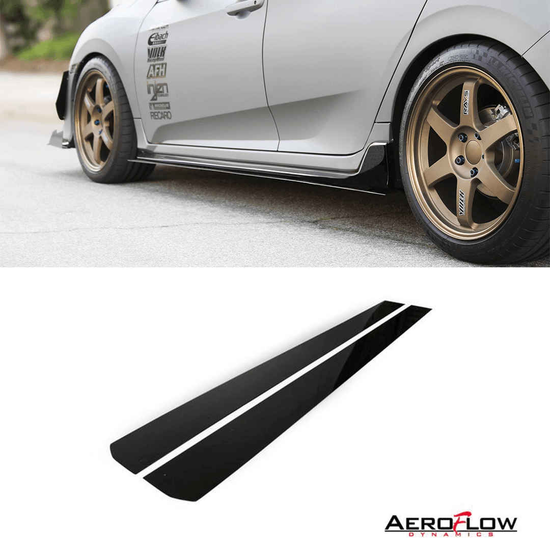 2017-2019 Honda Civic Side Skirt Extension (Civic Hatch/Sedan Type-R) V1 - Aeroflowdynamiocs