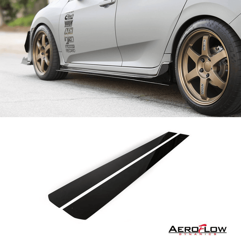 2017-2019 Honda Civic Side Skirt Extension (Civic Hatch/Sedan Type-R) V1 - Aeroflowdynamiocs