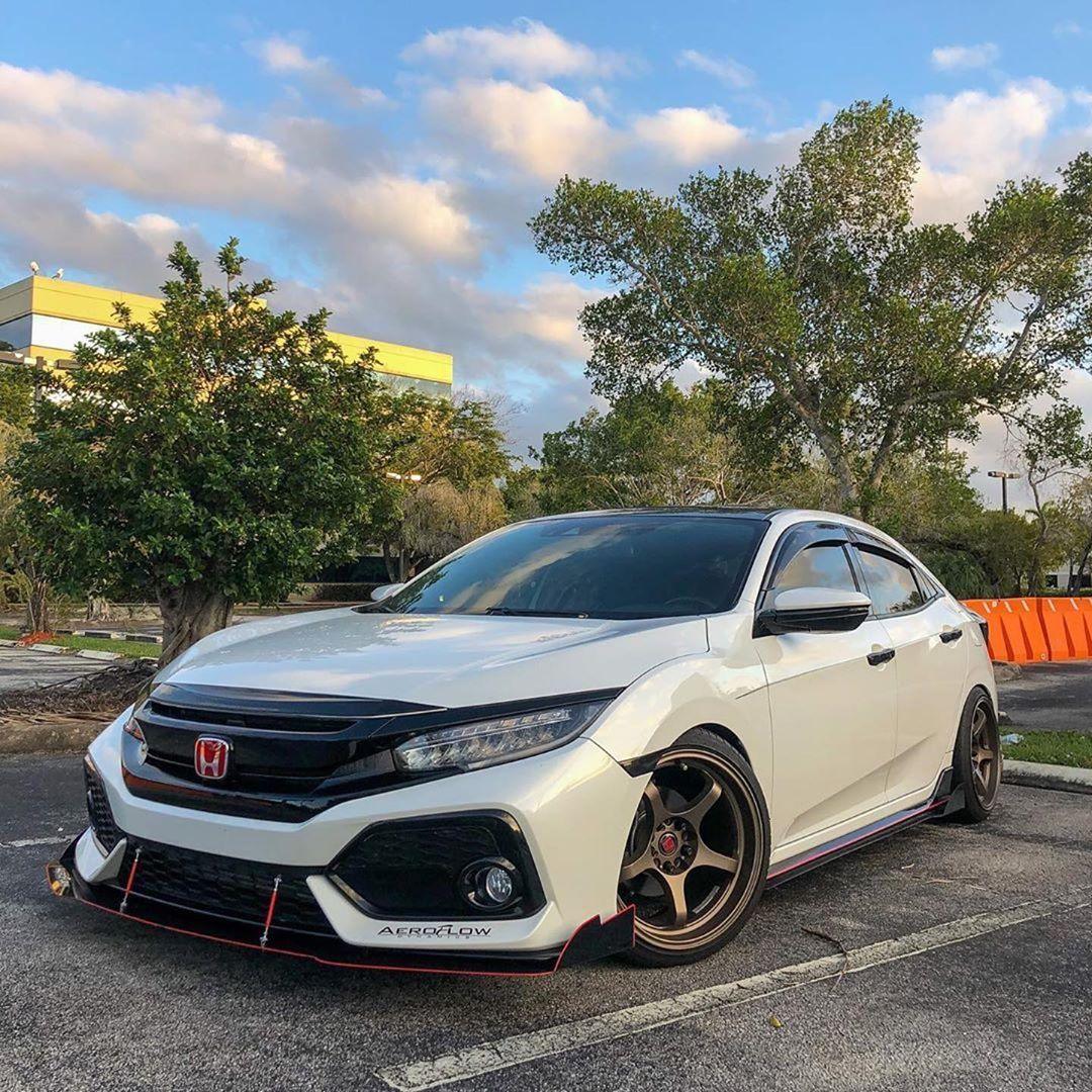 2017-2019 Honda Civic Splitter ([Hatchback, Si Coupe, Si Sedan] ) V3 - Aeroflowdynamics