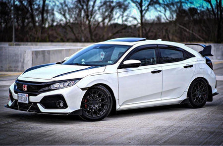2017-2021 Honda Civic Splitter  ([Hatchback, Si Coupe, Si Sedan] ) V2 - Aeroflowdynamics
