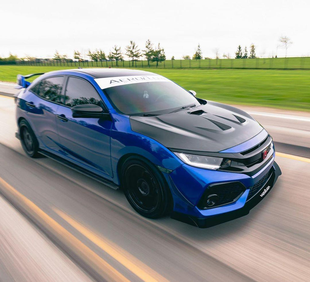 2017-2021  Honda Civic V1 Canards (Hatchback, Si Coupe, Si Sedan) - AeroflowDynamics