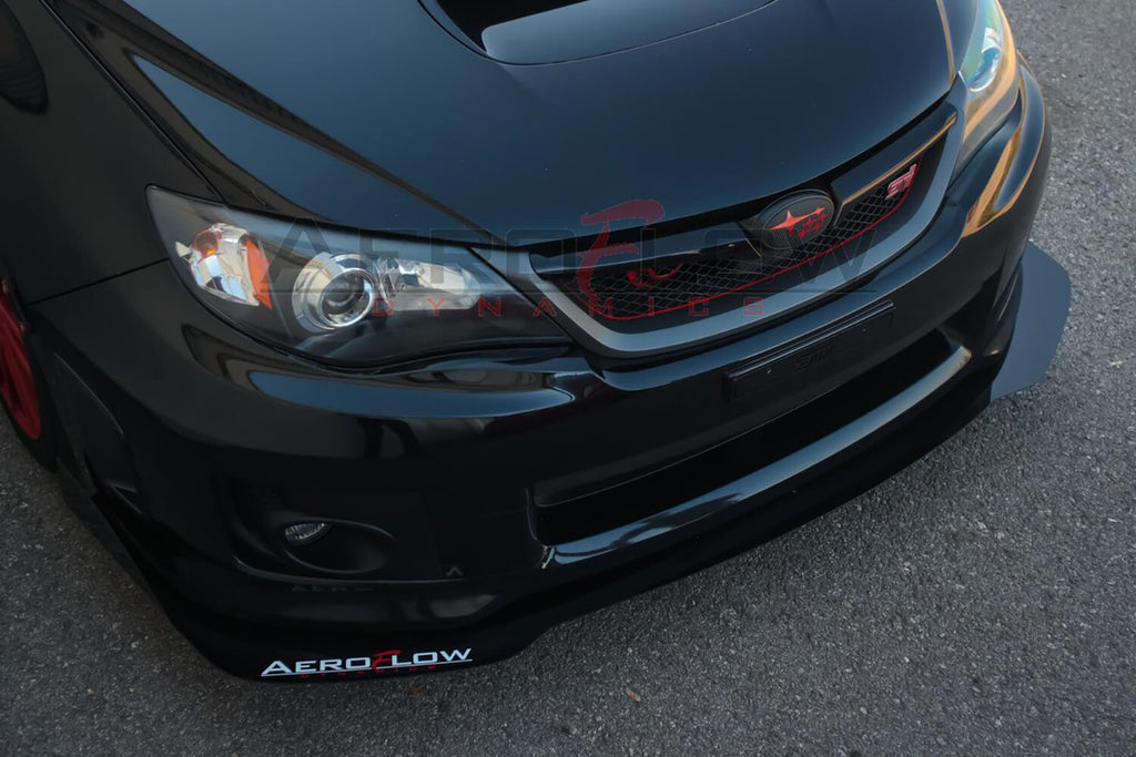 2008-2014 SUBARU WRX/STI  FRONT SPLITTER V2 - AeroflowDynamics