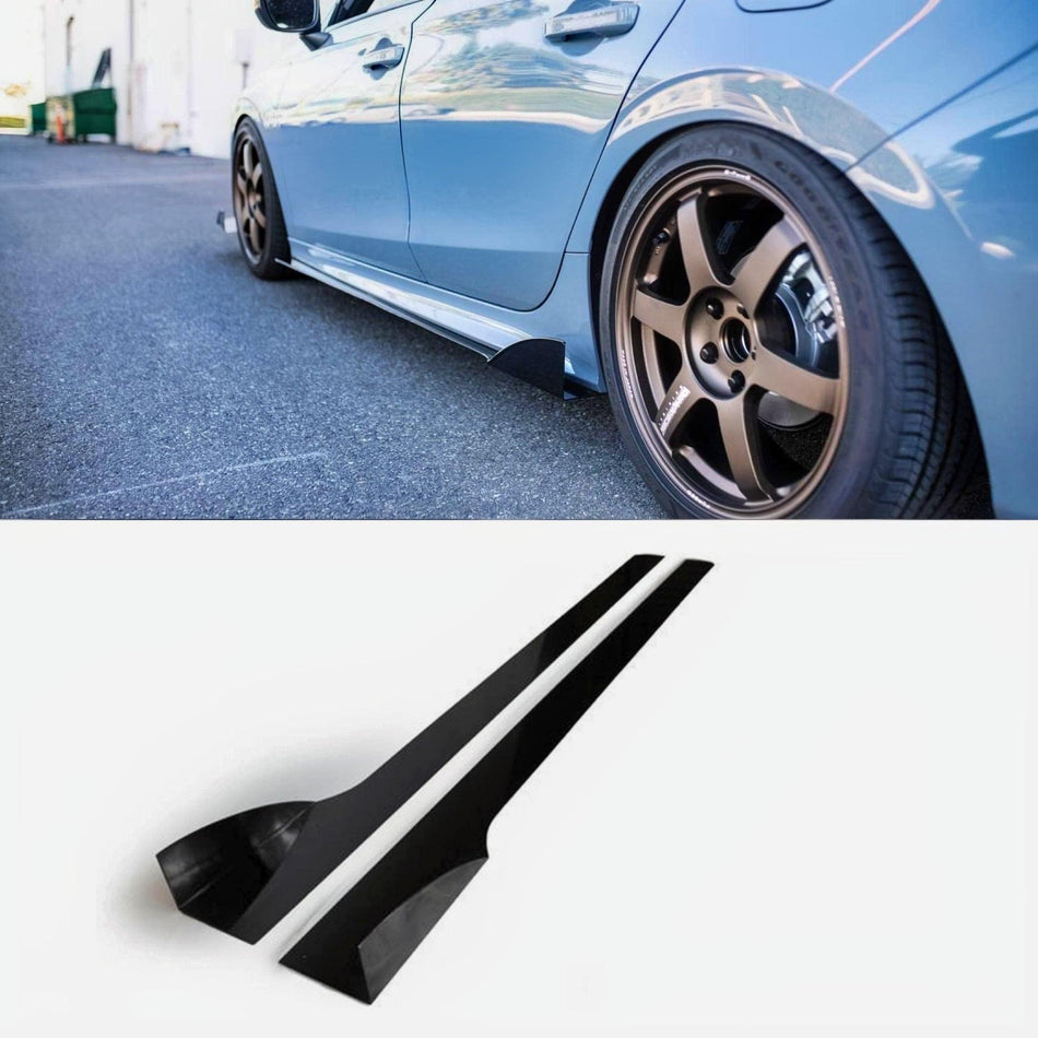 2022+ Honda Civic Side Skirt Extension (Civic Hatch/Sedan/SI) V2 - Aeroflowdynamics