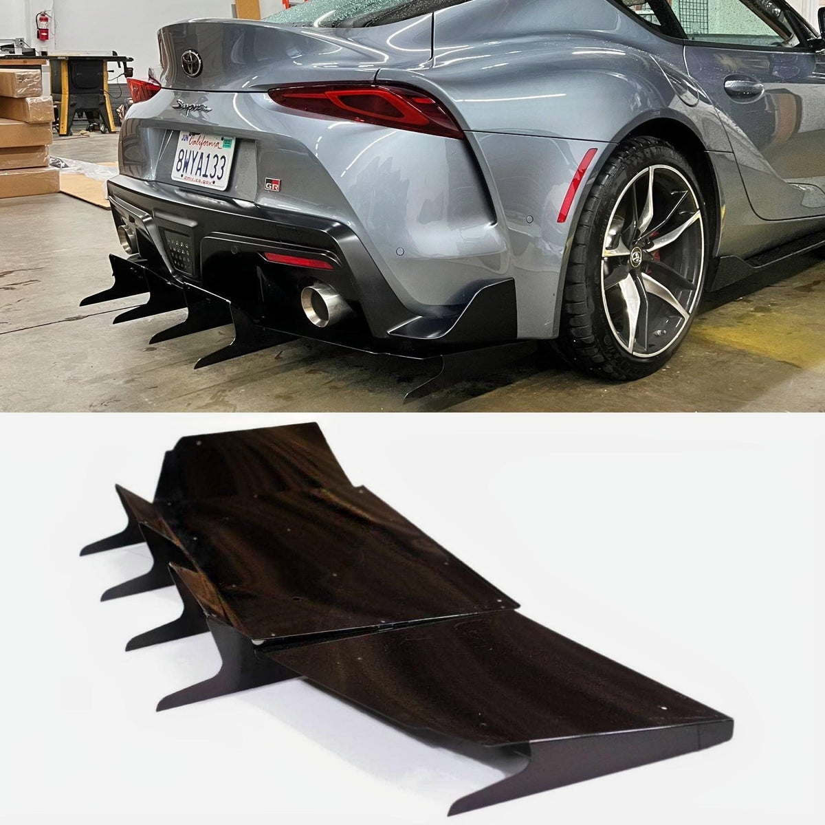 2020+ Toyota Supra A90 Rear Diffuser V5 ( Aggressive ) - Aeroflowdynamics