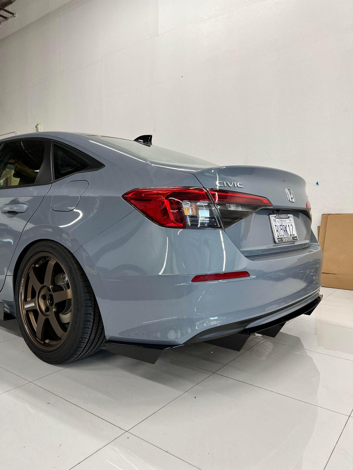 2022+ Honda Civic Sedan Rear Diffuser V1  - Aeroflowdynamics