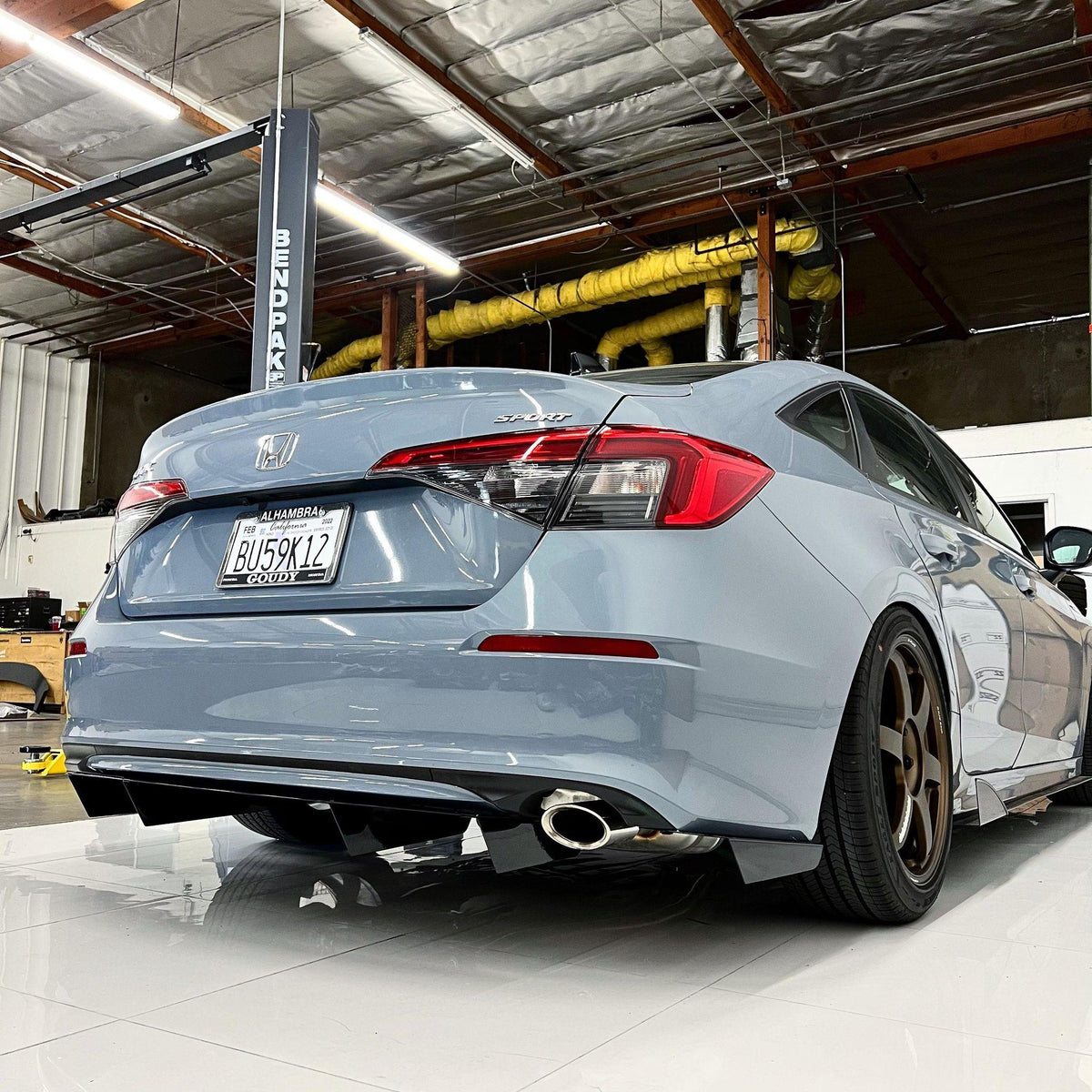 2022+ Honda Civic Sedan Rear Diffuser V1  - Aeroflowdynamics