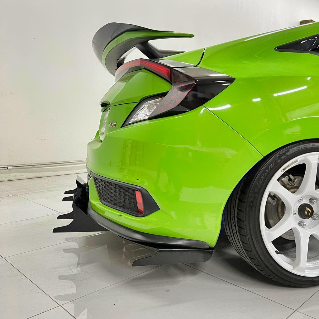 2016-2020 Honda Civic Si Rear Diffuser V5 (Coupe) - aeroflowdynamics