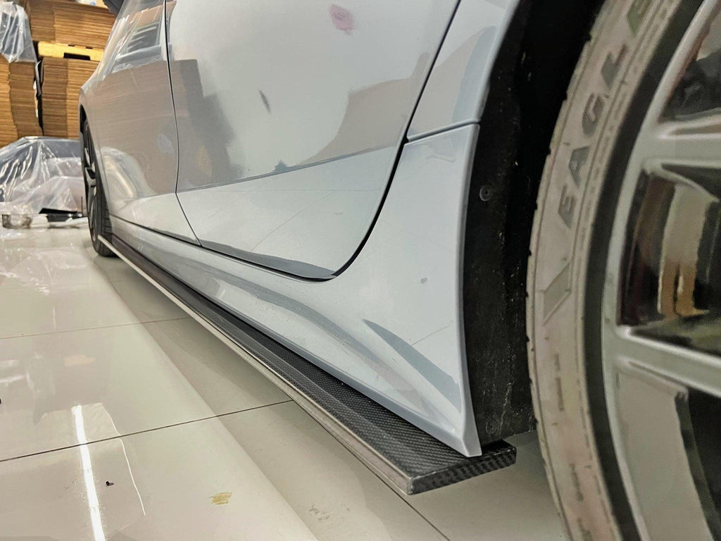 2022+ Honda Civic Side Skirt Extension Carbon Fiber - AeroflowDynamics