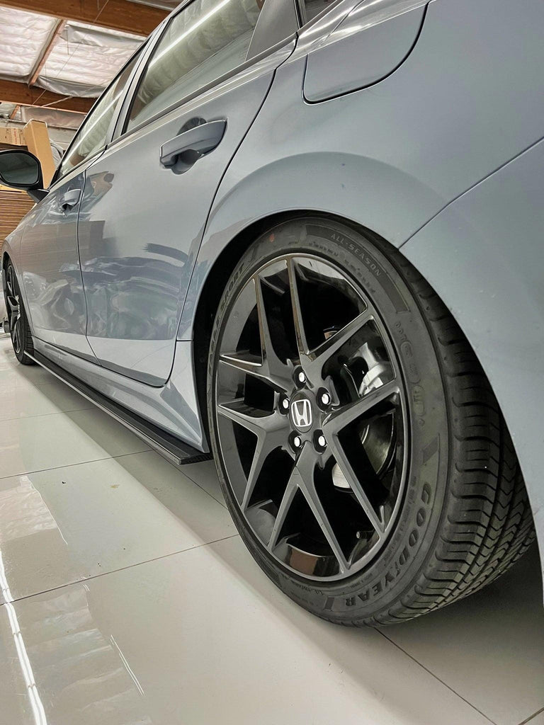2022+ Honda Civic Side Skirt Extension Carbon Fiber - AeroflowDynamics
