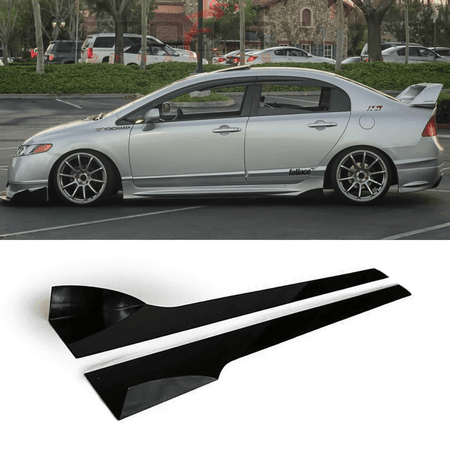06-11 HONDA CIVIC SEDAN SIDE SKIRT EXTENSION V2 - Aeroflowdynamics
