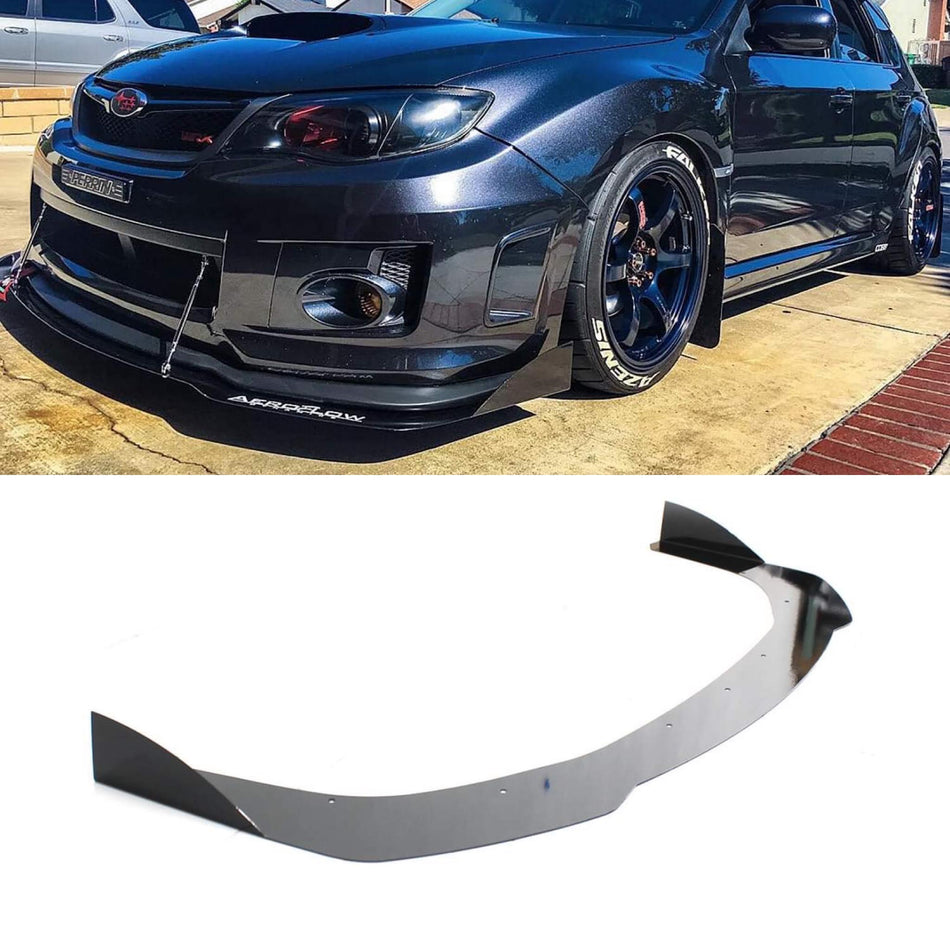 2008-2014 SUBARU WRX/STI  FRONT SPLITTER V2 - AeroflowDynamics