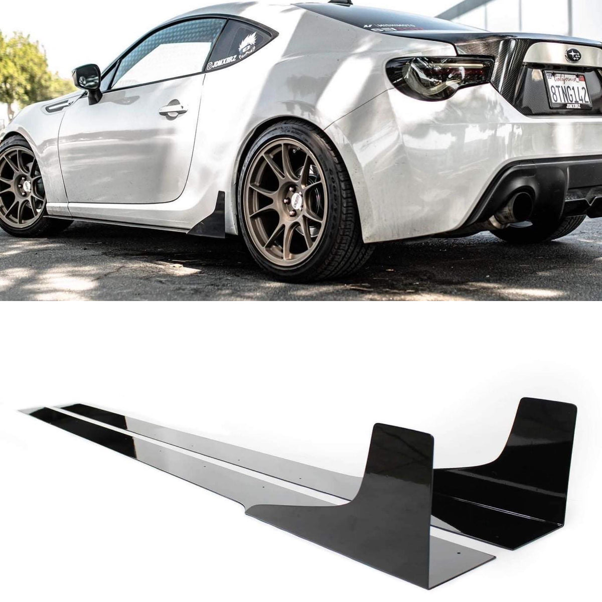 2013 - 2019 Scion Frs/ Subaru Brz Side Skirt Extension V3 - Aeroflowdynamics