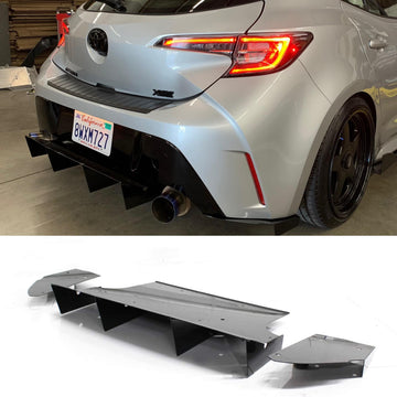 2019-2022 Toyota Corolla Hatch Rear Diffuser V1 - AeroflowDynamics