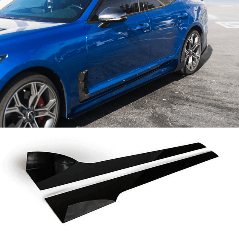2018 -2019 Kia Stinger Side Skirt Extension V2 - Aeroflowdynamics