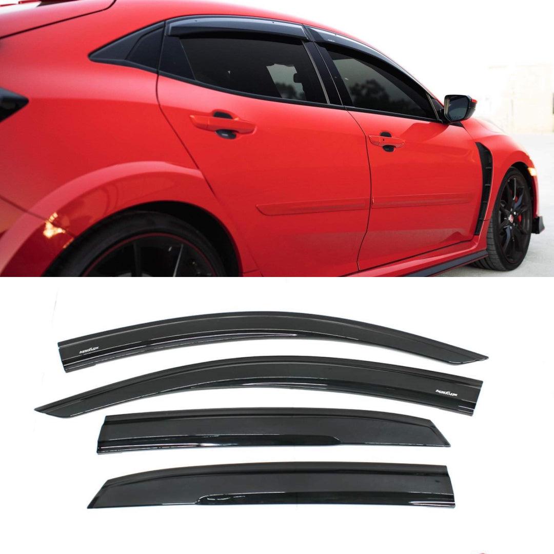 2017 honda civic hatchback rain shop guards