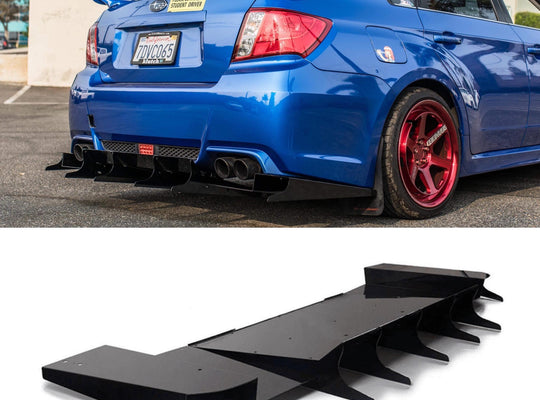 2011-2014 Subaru Wrx/Sti Rear Diffuser (Sedan) V5 - AeroflowDynamics