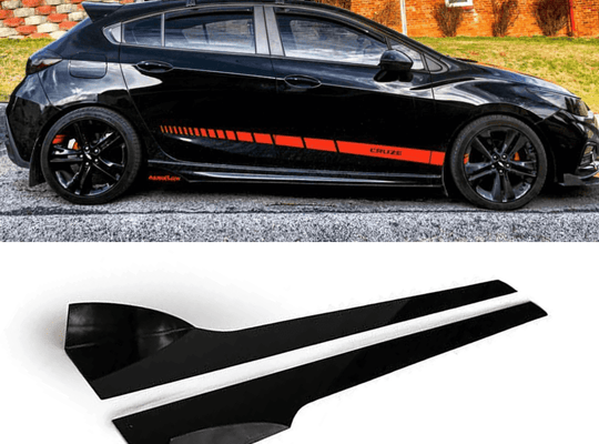 2016-2017 Chevrolet Cruze Side Skirt Extension V2 - Aeroflowdynamics