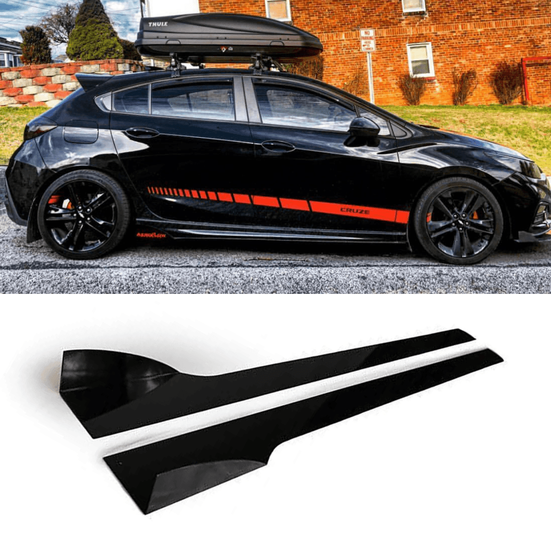 2016 2017 Chevrolet Cruze V2 Side Skirt Extensions