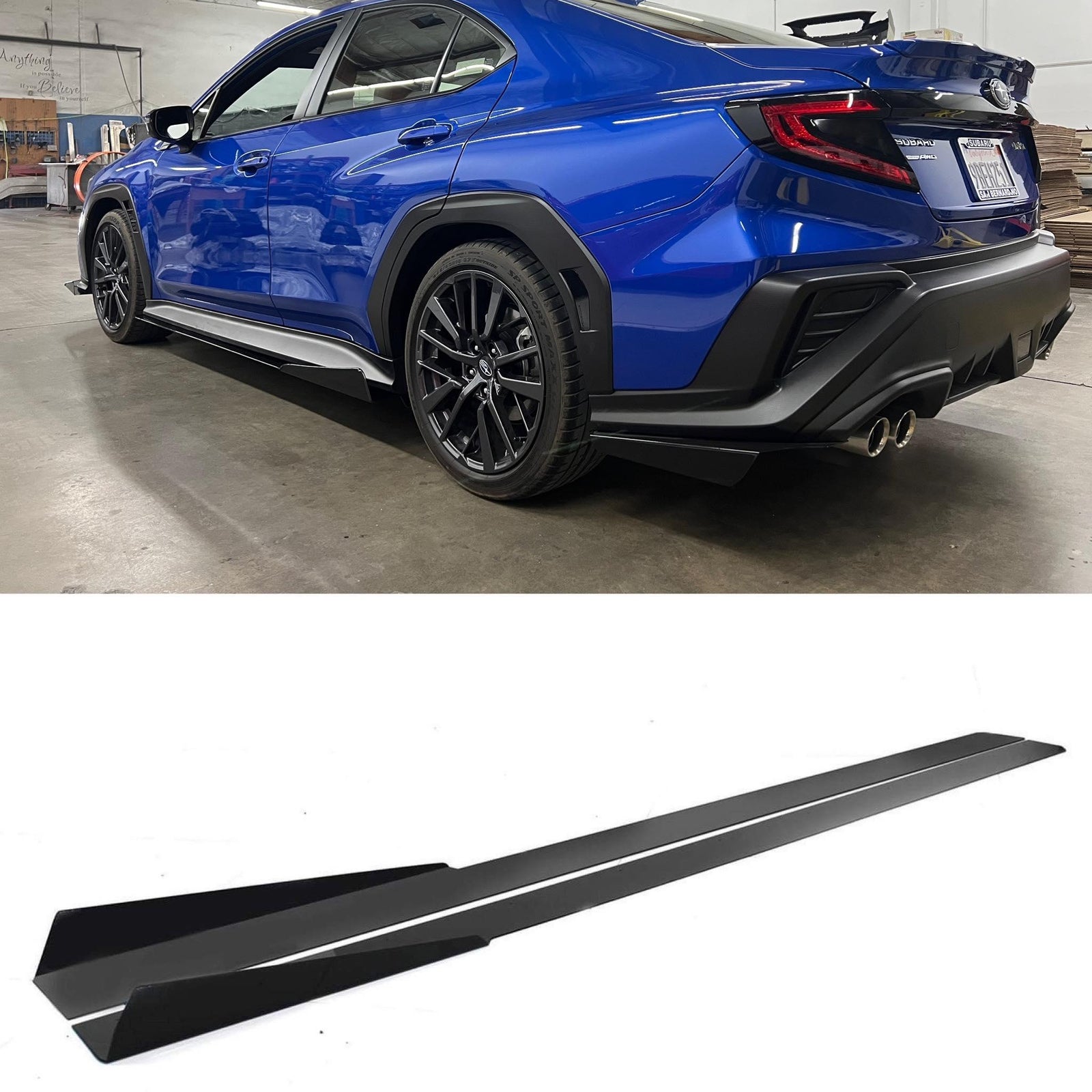 2022 2026 WRX V7 Side Skirt Extensions
