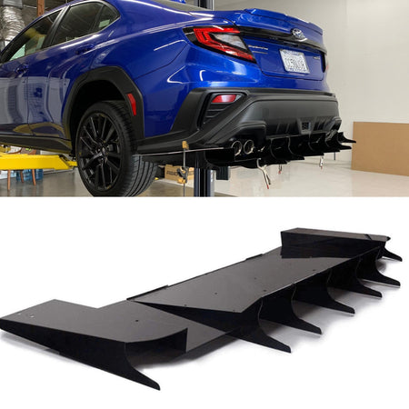 2022+ Subaru Wrx Rear Diffuser V5 ( Agressive) - AeroflowDynamics