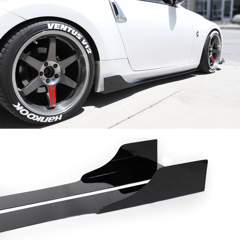 2009-2017 Nissan 370z Side Skirt Extension V3 - Aeroflowdynamics