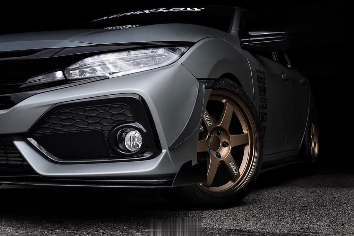 2017-2021  Honda Civic V1 Canards (Hatchback, Si Coupe, Si Sedan) - AeroflowDynamics