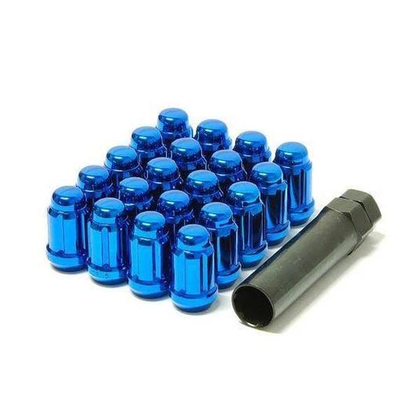 AFD Forged Closed End Lug Nuts- Blue - AeroflowDynamics