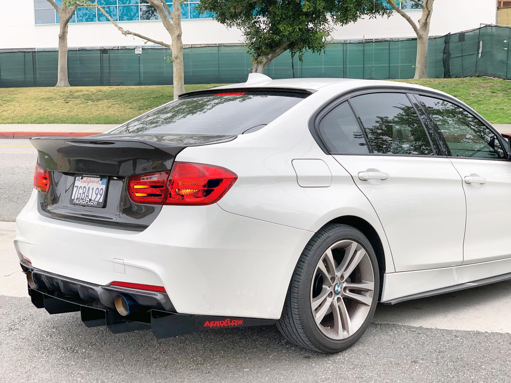2015-2017 BMW F30 M Sport Rear Diffuser V1 - AeroflowDynamics