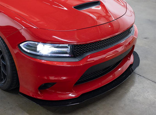 2015-2019 Dodge Charger Front Splitter V1 (Scatpack/Hellcat/Daytona) - AeroflowDynamics