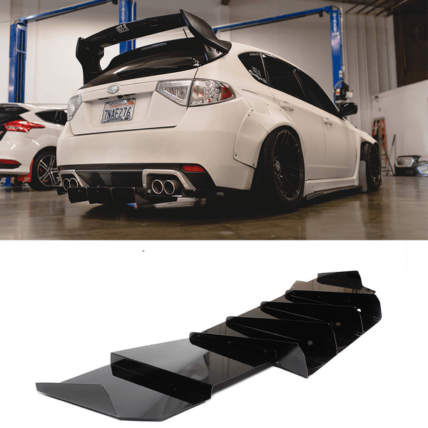 2011 - 2014 Subaru Wrx/Sti Rear Diffuser V2 (Hatchback Models Only) - Aeroflowdynamics